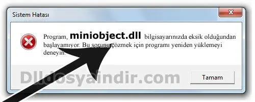 miniobject.dll hatası