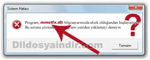 mmstfx.dll hatası