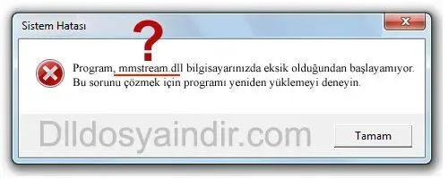 mmstream.dll hatası