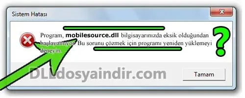 mobilesource.dll hatası