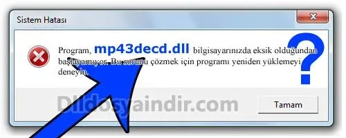 mp43decd.dll hatası