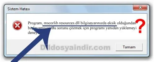 mscorlib.resources.dll hatası