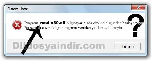msdia80.dll hatası