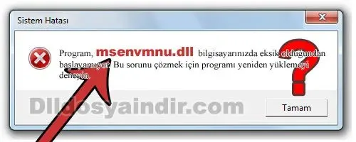 msenvmnu.dll hatası