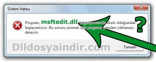 msftedit.dll hatası