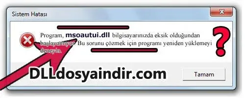 msoautui.dll hatası