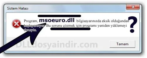 msoeuro.dll hatası