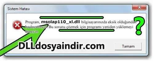 msolap110_xl.dll hatası