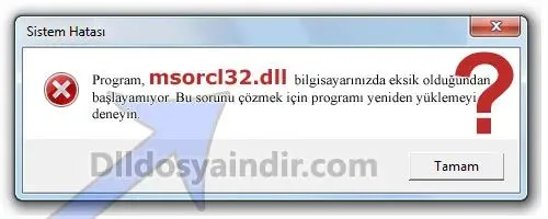 msorcl32.dll hatası