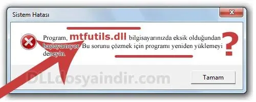 mtfutils.dll hatası