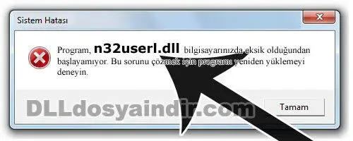 n32userl.dll hatası