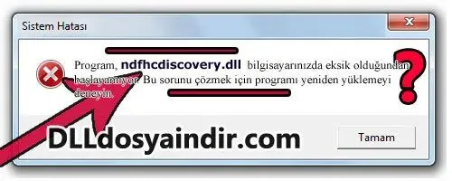 ndfhcdiscovery.dll hatası