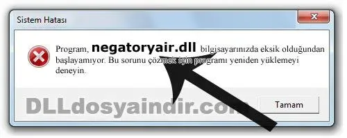 negatoryair.dll hatası
