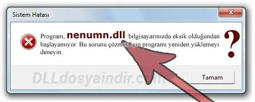 nenumn.dll hatası