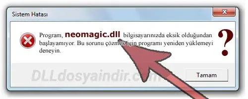neomagic.dll hatası