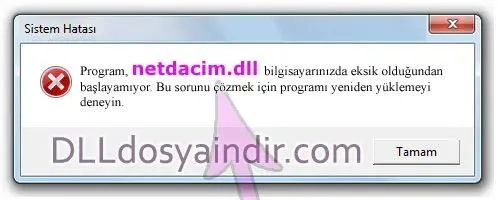 netdacim.dll hatası