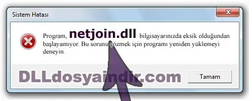 netjoin.dll hatası