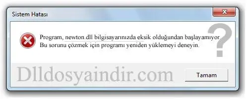newton.dll hatası