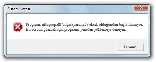 nfscprop.dll hatası