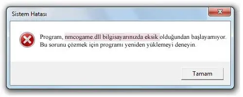 nmcogame.dll hatası