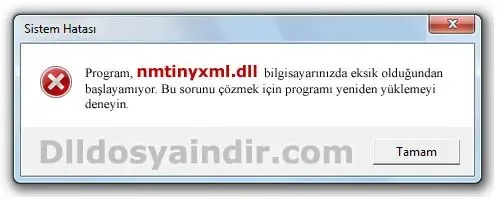 nmtinyxml.dll hatası
