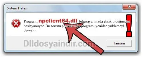 npclient64.dll hatası