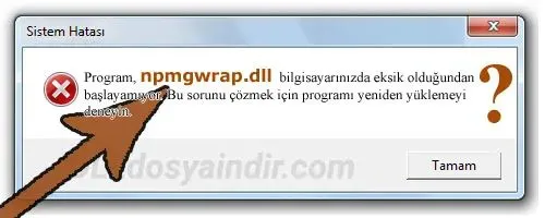 npmgwrap.dll hatası