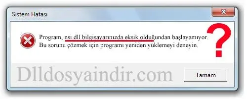 nsi.dll hatası