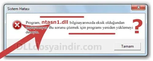 ntasn1.dll hatası