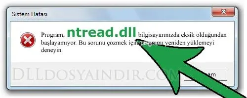 ntread.dll hatası