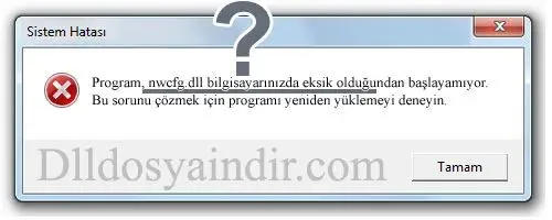 nwcfg.dll hatası