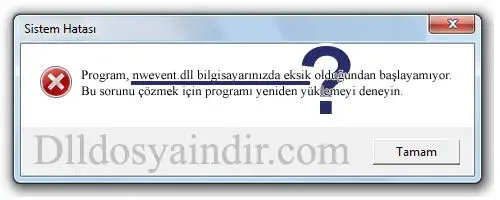 nwevent.dll hatası