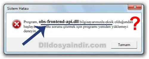 obs-frontend-api.dll hatası