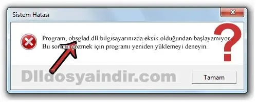 obsglad.dll hatası