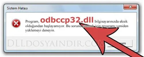odbccp32.dll hatası