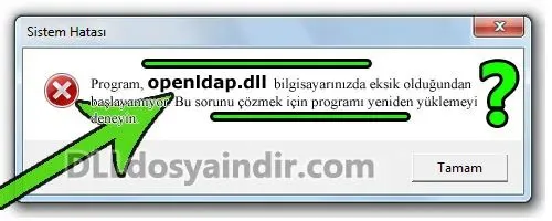 openldap.dll hatası