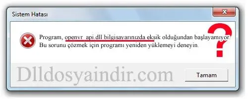 openvr_api.dll hatası