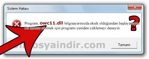 owc11.dll hatası