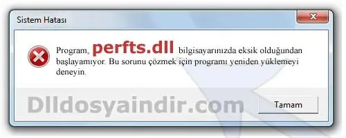 perfts.dll hatası