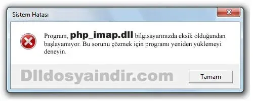 php_imap.dll hatası