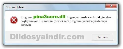 pina3core.dll hatası