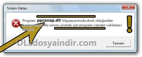 ppcsnap.dll hatası