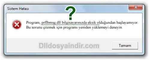 prflbmsg.dll hatası