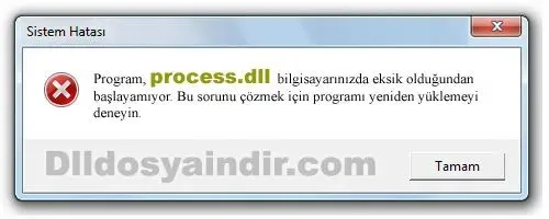 process.dll hatası