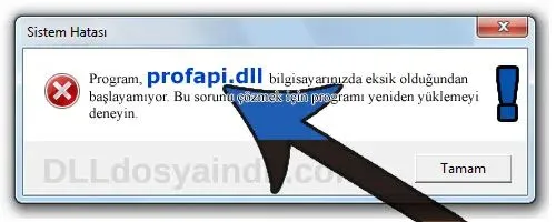 profapi.dll hatası