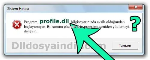 profile.dll hatası