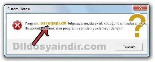 psregapi.dll hatası