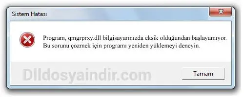 qmgrprxy.dll Hata Görüntüsü