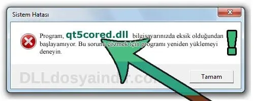 qt5cored.dll hatası