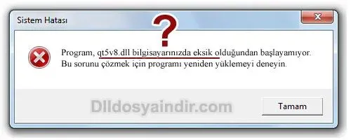 qt5v8.dll hatası